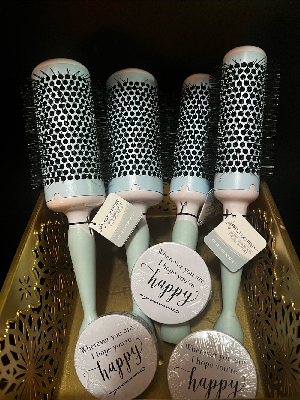 Cricket Round Blowout Round-Brush 2” & Novelty Bobby Pin Kit